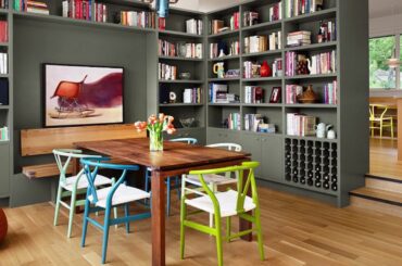 Awesome Dining Room and Home Library Combos That Rock!