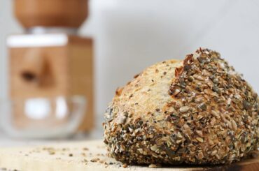 A Simple Rustic Multiseed Sourdough Bread with a Touch of Home Milled Rye Flour