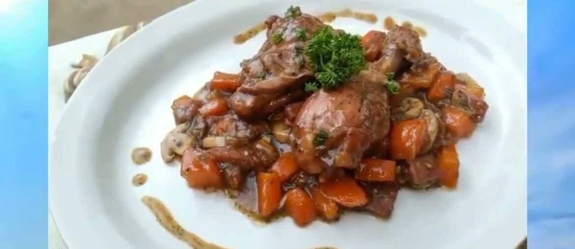 COQ AU VIN (CHICKEN IN WINE) ||FRENCH CUISINE ||BIT-FSM