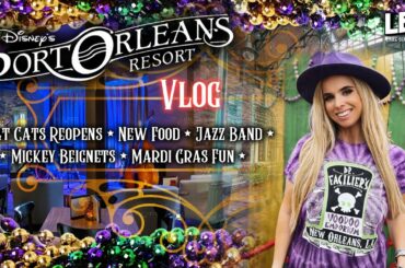 Disney French Quarter-Scat Cat Club Party! Mickey Beignets ,New Food,Jazz Band, Behind the Resort!