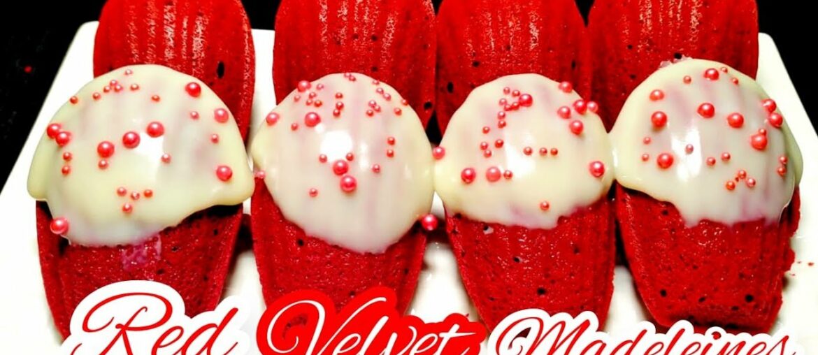Red Velvet Madeleines | Valentine's Day Special | French Cookie Cake | Valentine's Day Desserts Red Velvet Madeleines | Valentine's Day Special | French Cookie Cake | Valentine's Day Desserts