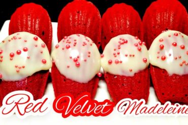 Red Velvet Madeleines | Valentine's Day Special | French Cookie Cake | Valentine's Day Desserts