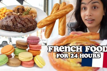 i only ate FRENCH FOOD in PARIS for 24 hours | clickfortaz