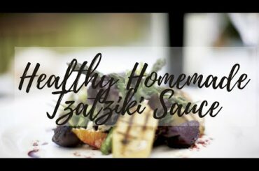 HEALTHY HOMEMADE TZATZIKI SAUCE #recipeshort #cookingshort #shortsvideo #tzatzikisauce #tzatziki
