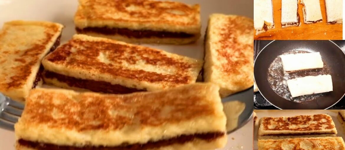 New Breakfast Recipe in 5 Minutes || Nutella French Toast New Breakfast Recipe in 5 Minutes || Nutella French Toast