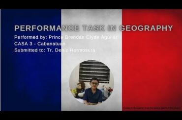 Performance Task in Geography (France)
