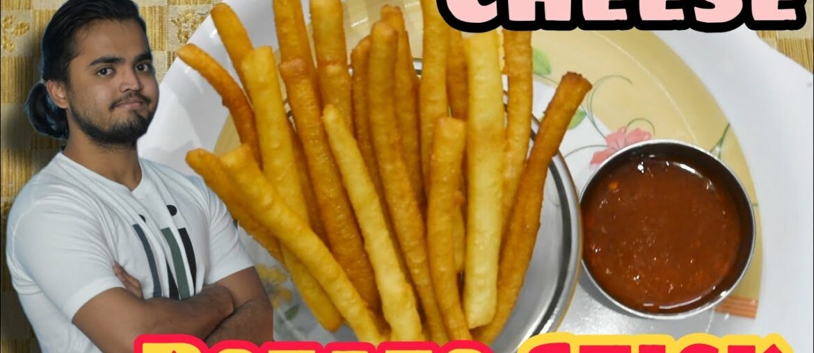 Cheese Potatoes Stick Fry Recipe in Hindi | New Style French Fries  | Easy Snacks Recipe for Kids