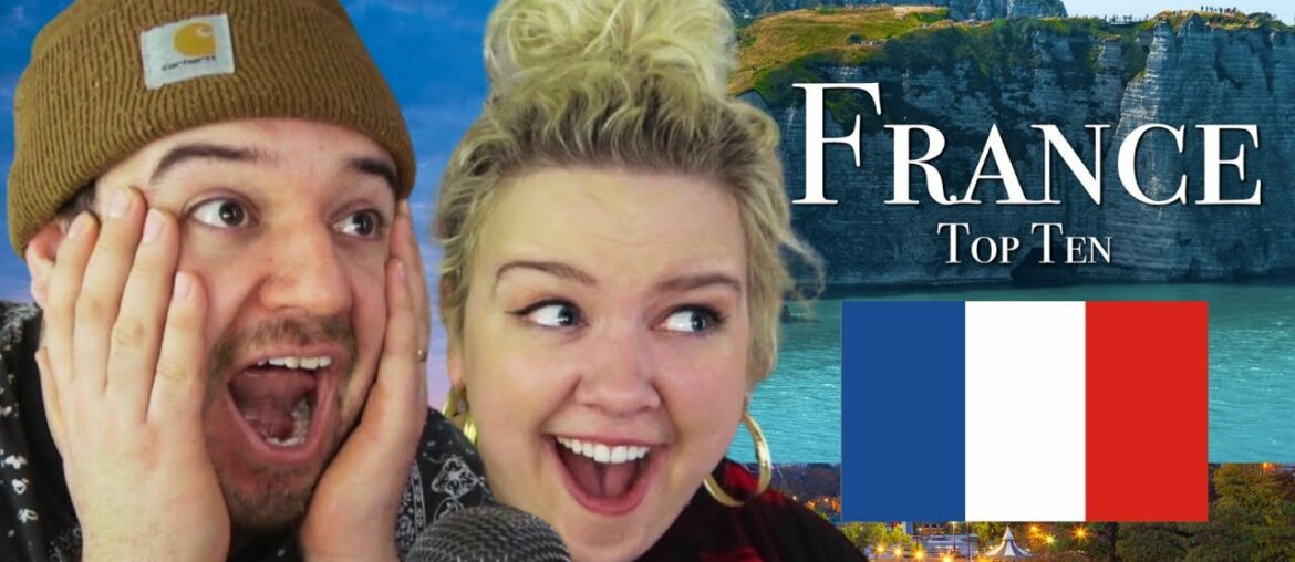 Top 10 Places To Visit In France | AMERICAN COUPLE REACTION