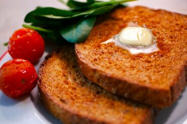 Breakfast Recipe | Savory French Toast in Oven | Whole Grain Bread | Healthy and Easy to Make