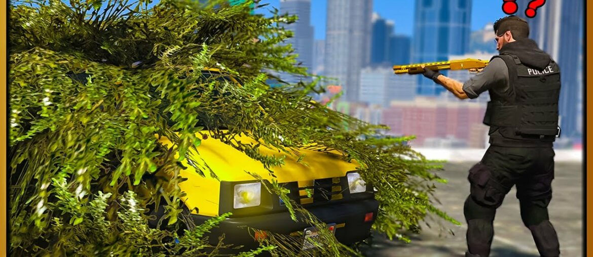 GTA 5 Roleplay - Camouflaged Bush Car Confusing Cops | RedlineRP