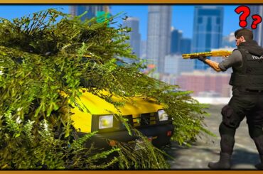 GTA 5 Roleplay - Camouflaged Bush Car Confusing Cops | RedlineRP