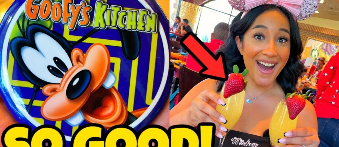 Brunch At Goofys Kitchen Was AMAZING! Disneyland Hotel 2022 - Buffet Full Tour - Character Dining