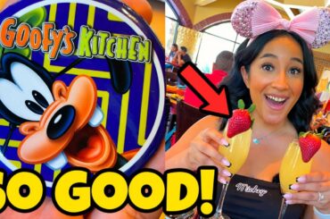 Brunch At Goofys Kitchen Was AMAZING! Disneyland Hotel 2022 - Buffet Full Tour - Character Dining