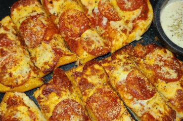 EASY Pepperoni Cheese Bread Using $1 French Bread. #Foodie #Recipes #AirFry #Pizza #Tasty