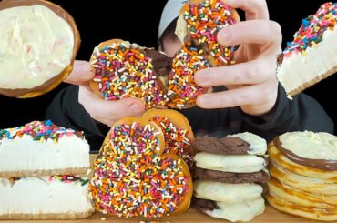 ASMR NUTELLA CHEESECAKE, BROWNIE BATTER DONUT, CHOCOLATE CAKE COOKIE, NUTELLA BIRTHDAY CAKE PANCAKES