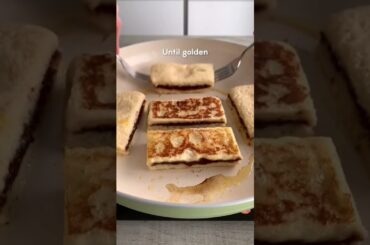 Nutella Stuffed French Toast Sticks #nutella #frenchtoast #breakfast #food #foodtiktok