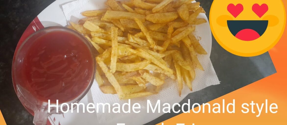 Homemade Macdonald style French Fries recipe|ghar hi bnao French Fries|#French Fries #deep di duniya