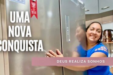 COMPRAMOS A GELADEIRA DOS NOSSO SONHOS - PHILCO FRENCH DORR INVERSE  482L