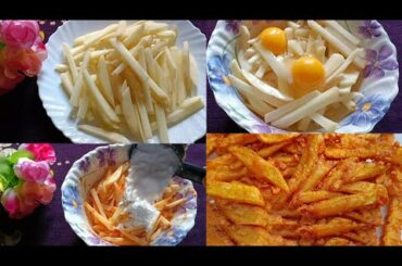 Crispy egg french fries recipe||easy egg french fries||egg recipe||Shabna Mubashir||
