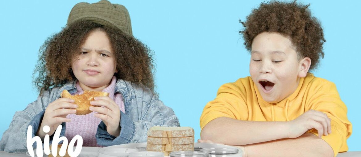 Kids Try Bizarre Peanut Butter and Jellies! | HiHo Kids Kids Try Bizarre Peanut Butter and Jellies! | HiHo Kids