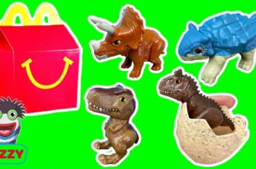 Fizzy Learns About Dinosaurs with Jurassic Park Happy Meal | Educational Videos For Kids