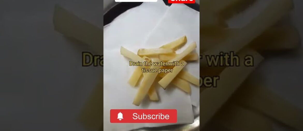 #shorts |Homemade crispy  french fries recipe