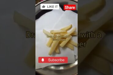 #shorts |Homemade crispy  french fries recipe