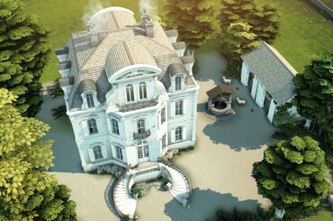 Tiny French chateau || The Sims 4 Speed build