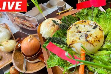 The Best French Onion Soup - On Fire - Flambe' LIVE COOKING SHOW