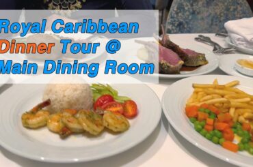 Royal Caribbean Dinner Food Tour at Main Dining Room (Odyssey of the Seas)