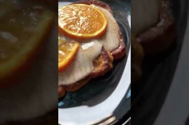 Orange French Toast with Cream Cheese sauce Recipe #shorts