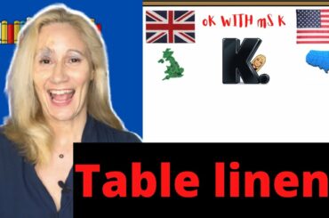 TABLE LINENS-VOCABULARY.