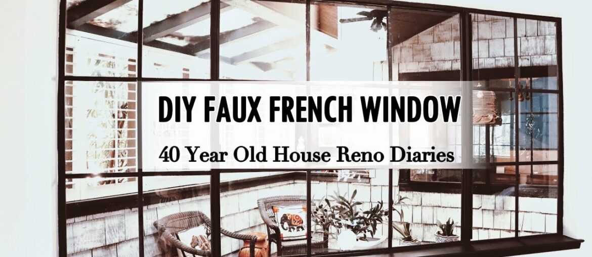 DIY Wooden French Window | Turning a Sliding Window Into a Beautiful French Window