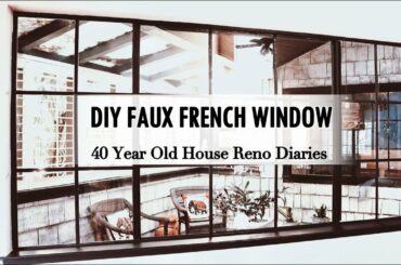 DIY Wooden French Window | Turning a Sliding Window Into a Beautiful French Window