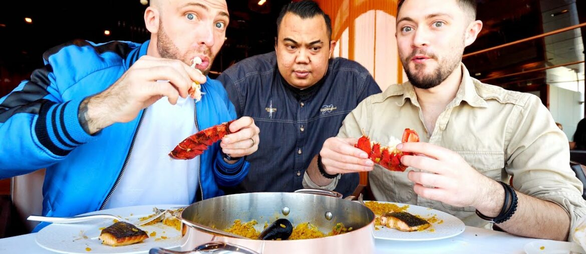 The HIGHEST RESTAURANT in the WORLD!! Eating 122 FLOORS UP at the BURJ KHALIFA in Dubai, UAE