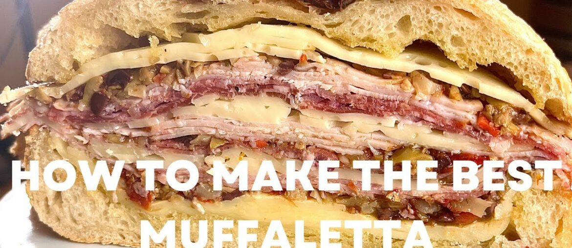 New Orleans Muffaletta Sandwich / Mardi Gras Food New Orleans Muffaletta Sandwich / Mardi Gras Food