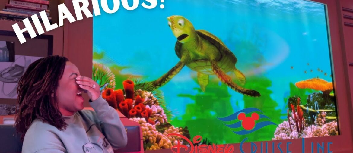 CRUSH MADE US GET UP AT DINNER! | Sea Day on Disney Fantasy Vlog CRUSH MADE US GET UP AT DINNER! | Sea Day on Disney Fantasy Vlog