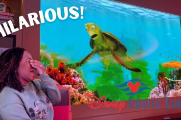 CRUSH MADE US GET UP AT DINNER! | Sea Day on Disney Fantasy Vlog