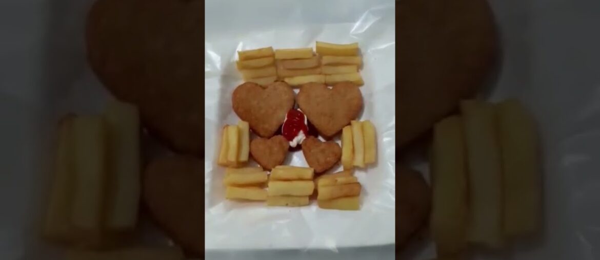 Homemade Crispy Chicken Nuggets Recipe And French Fries Recipe #shorts