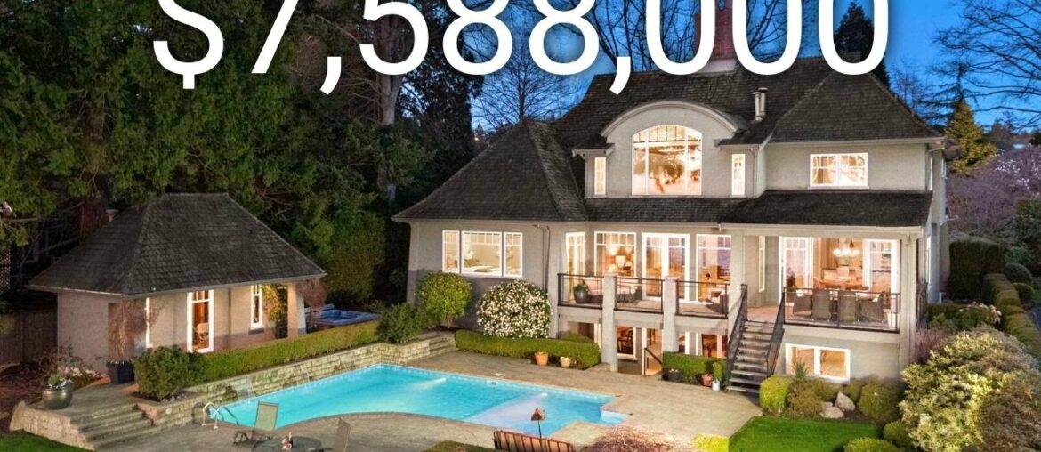 Touring a $7,588,000 French Country Estate with panoramic ocean views in White Rock, BC!