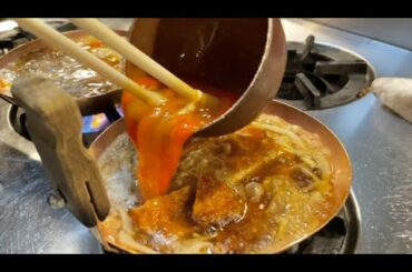 10 seats in a restaurant  but 500 orders a day! Hurricane cooking!!! | Japanese street food