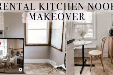 RENTAL HOME KITCHEN NOOK MAKEOVER (pinterest inspired)
