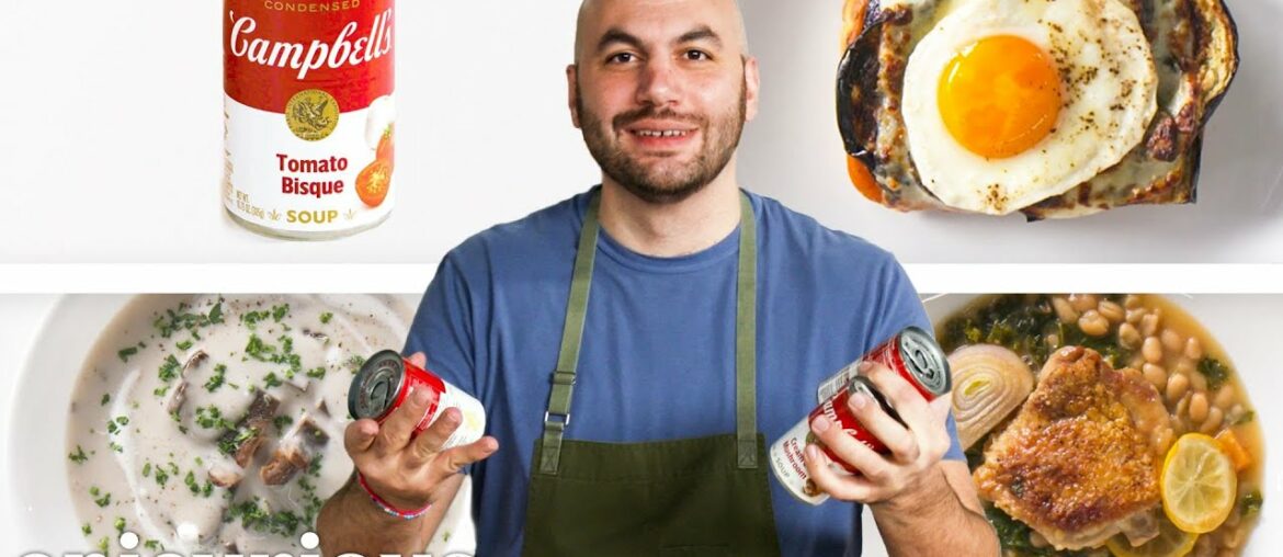 Pro Chef Turns Canned Soup Into 3 Meals For Under $9 | The Smart Cook | Epicurious