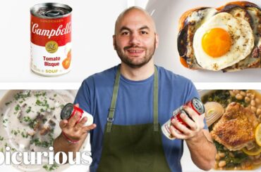 Pro Chef Turns Canned Soup Into 3 Meals For Under $9 | The Smart Cook | Epicurious