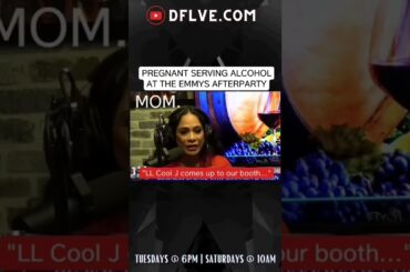 #pregnant #workingmom serves Status wine Emmys After Party & LL Cool J walks up #celebrity #story