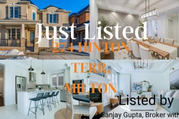 Just Listed For Sale in Milton (274 Hinton Terr), Sanjay Gupta, Broker