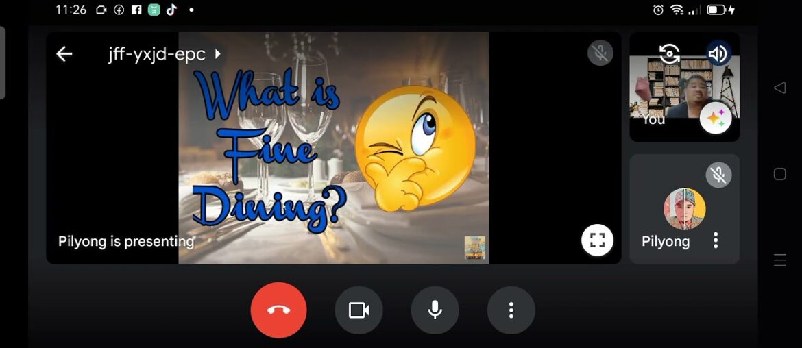 RESOURCE SPEAKER: A WALK THROUGH AN UPSCALE DINING THE WORLD OF FINE DINING RESTO