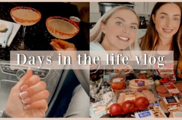 DAYS IN THE LIFE VLOG | Weekly Food Shop & Meal Ideas, Girly Sleepover & Cocktail Making!
