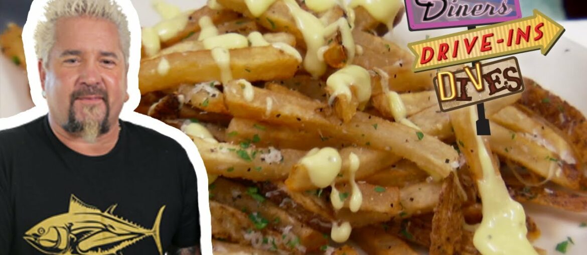 Guy Devours Real-Deal Truffle Fries in Chicago | Diners, Drive-Ins and Dives | Food Network