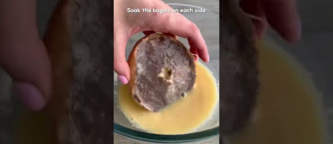 Cinnamon Roll French Toast Bagel Recipe